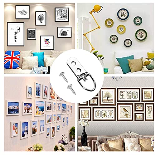 Ganci ad anello a D resistenti (48 pezzi) per