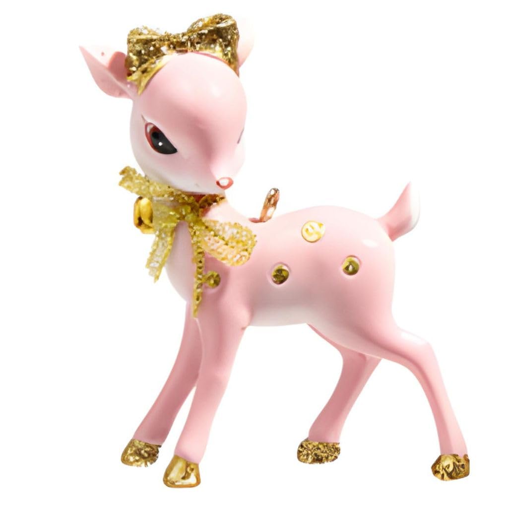 Amazon.com: RAZ Imports Vintage Pink Deer Ornament with Head