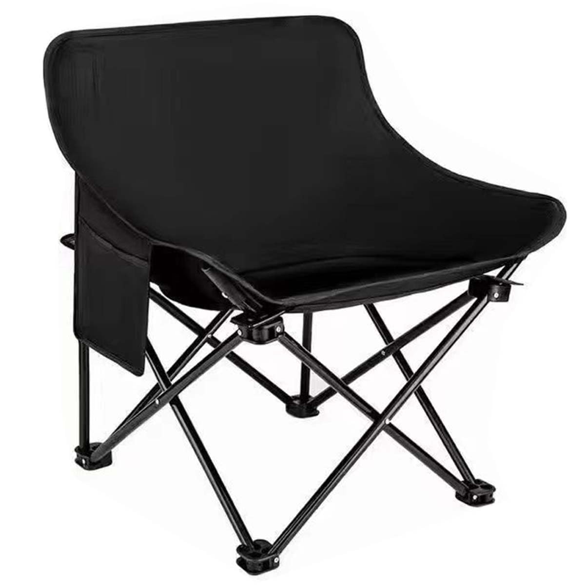 EGEN Folding Camping Chairs,Portable Chair, With Storage Bag,That Sets Up in 5 Seconds,for Outdoor Camp, Travel, Beach, Picnic, Festival, Hiking, Backpacking,Large (black)