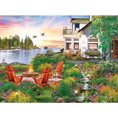 RoseArt - My Happy Place - Harbor House - 750 Piece Jigsaw Puzzle for Adults