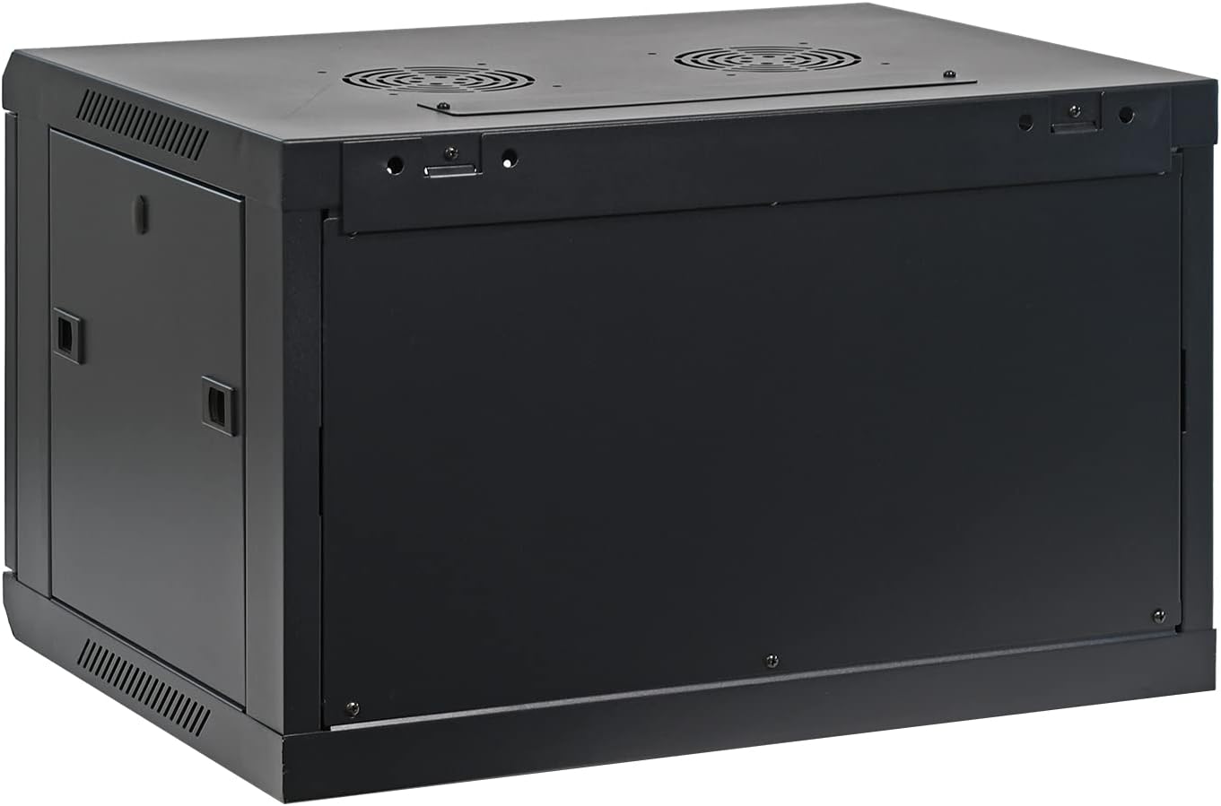 AEONS 6U Professional Wall Mount Network Server Cabinet Enclosure 19-Inch Server Network Rack with Glass Door 16-Inches Deep Black (Fully Assembled