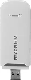 Asixxsix WiFi portátil USB 4G, roteador portátil com ponto de acesso móvel, compatível com 10 dispositivos, modem Wi-Fi com slot para cartão SIM, para viagens, escritório e casa (Branco)