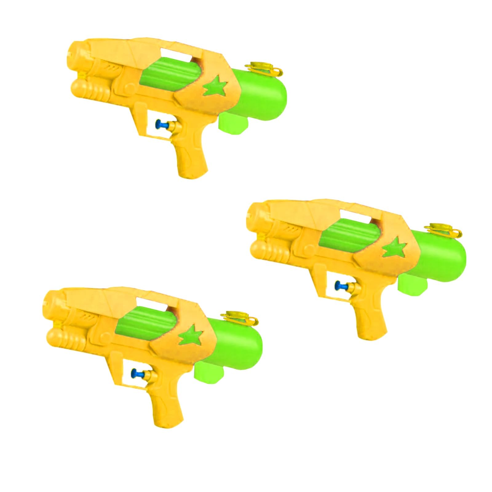 SDMAX Water Gun Toy, Durable Construction, Easy Grip, Portable, Soft Handling, Increase Love for Physical and Water Sports, Yellow, (Pack of 3)
