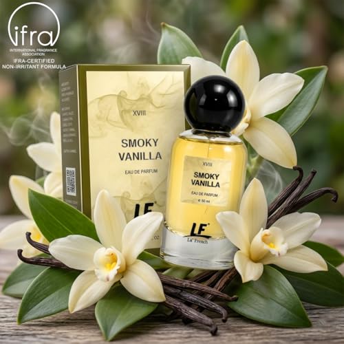 Image of La French Smoky Vanilla Perfume for Men & Women 50ml | Rich Agarwood, Vanilla & Amber Notes | Premium Long Lasting Fragrance Spray | Warm Woody Oriental Scent