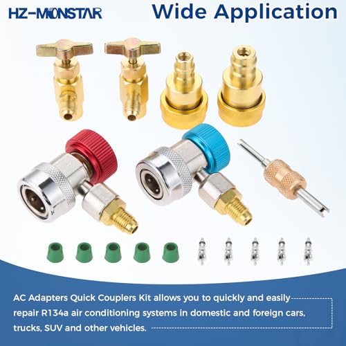 Kit de adaptadores rápidos para aire acondicionado R134a a R1234yf miniatura 5