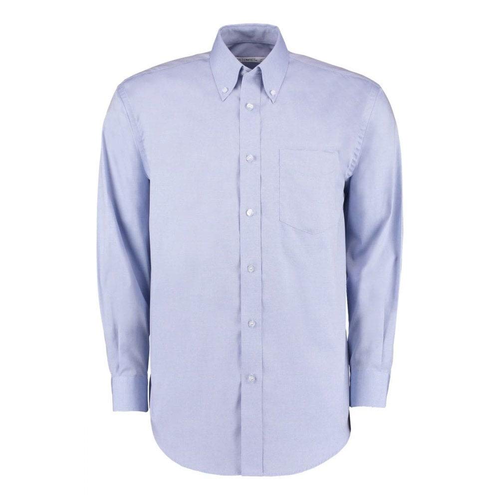 Kustom Kit KK105 Mens Corporate Oxford Long Sleeve Shirt White 16.5