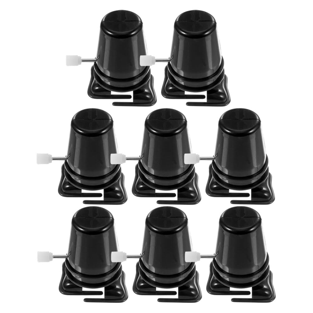 Abaodam Clockwork Legged Robot, 8pcs Kids Clockwork Toy DIY Windup Movement Mechanism Wind up Walking Toy Robot Movement Mechanism Replacement for DIY Crafts Black