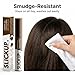 SLICKUP Hair Touch Up Stick Temporary Color, Gray Hair Coverage, Hair Colour Stick, White Hair Coverage, Hair Mascara, Beard & Root Touch Up (Brown)