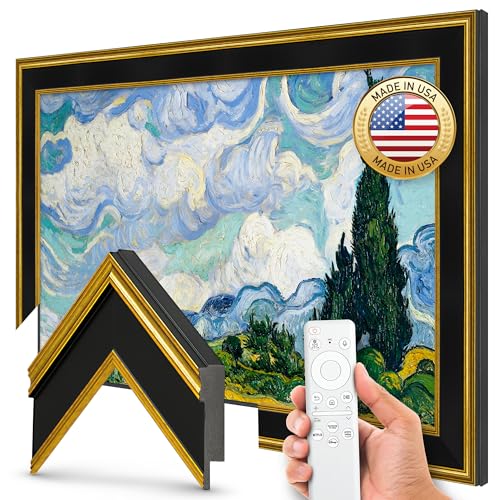 Antique Gold & Black 32" Premiere Deco TV Frame -