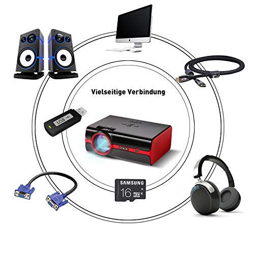 Proiettori Paick video Proiettore a LED 2500 Lumen...