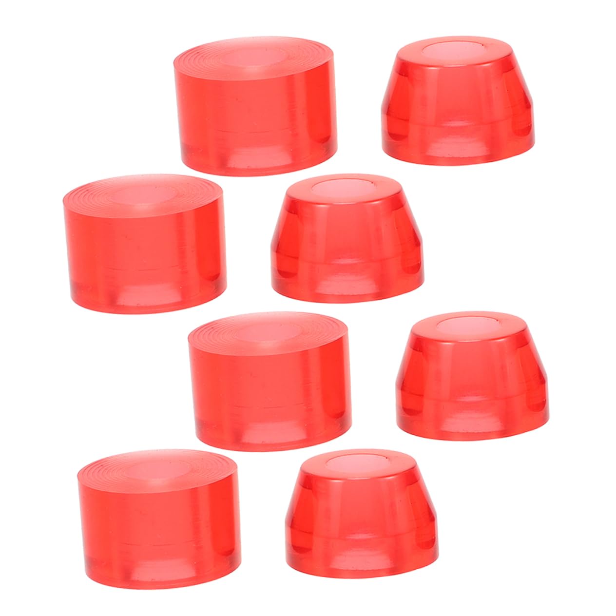 GALPADA Skateboard Supplies 8pcs Skateboard Shock Pad Inline Bearing Spacer Hardware Trucks