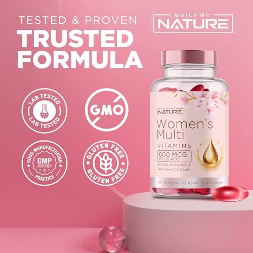 Built By Nature BBNWOMENSMULTIVITAMINS Vitamins For Women – Women'S Complete Daily Multivitamin Supplement With A, B, C, D, E, Iron, Calcium, Magnesium And Multi Minerals – Wellness & Immune Health Support thumb #3