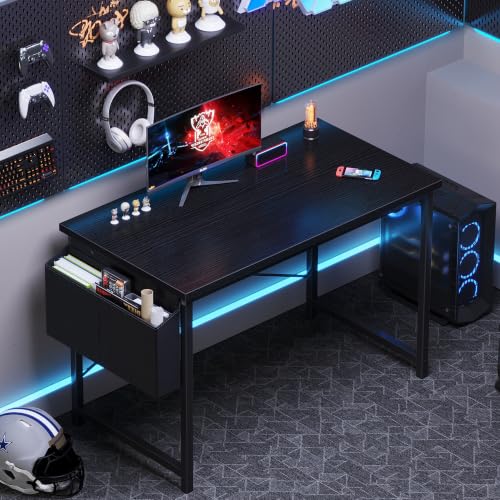 Image of OLIXIS Computer Desk, 44 Inch Gaming Desks for Home Office, Black