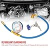 Fitting Recharge Measuring Hose Gauge System Refrigerant Charging Pipe with High-Strength R134A R12,car Maintenance #1