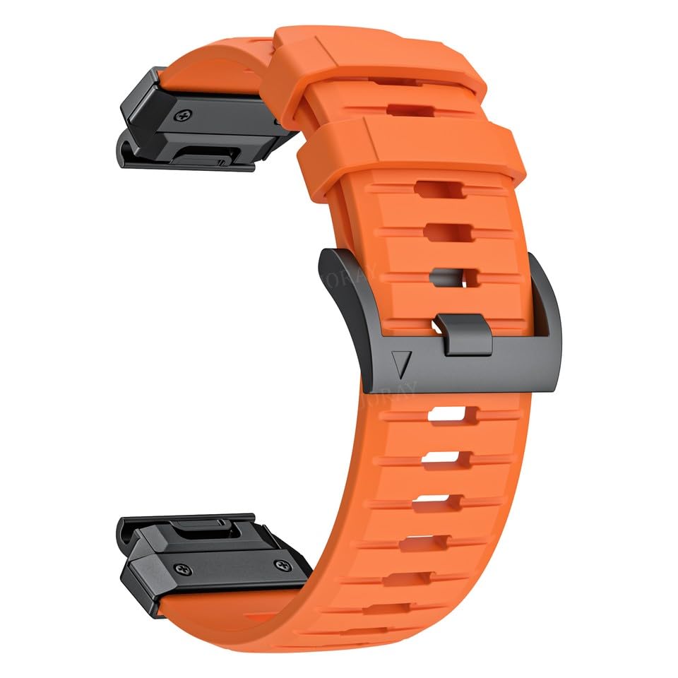 Generic Kompatybilny z Garmin Quatix 6 (22 mm (kolor: niebieski silikonowy pasek do zegarka Quick Fit