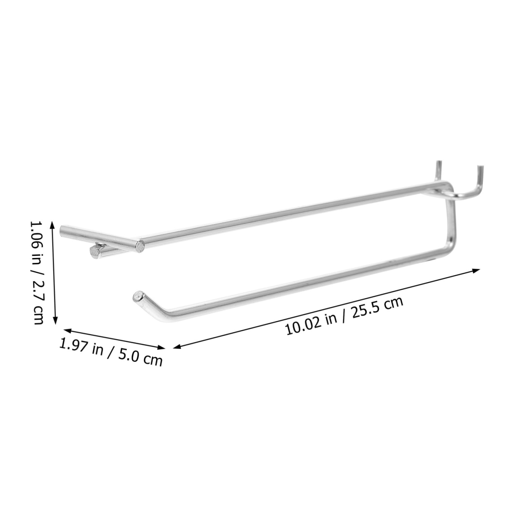 6 Stück Teiliges Pegboard Haken Metall Lochabstand Supermarkt Anzeige Haken mit Preisschildhalter Lochwand Organizer Langlebig Kratzfest