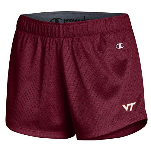 NCAA Virginia Tech Hokies Women's Classic Mesh Short, Small, Maroon