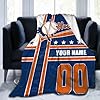 Ship Next Day Custom Houston Blanket Personalized Name Number Soft Flannel Throw Blanket Sport Fans Gifts for Men Women Youth Baby Decor for Bed Sofa,30"x40"/40"x50"/50"x60"/60"x80" #3