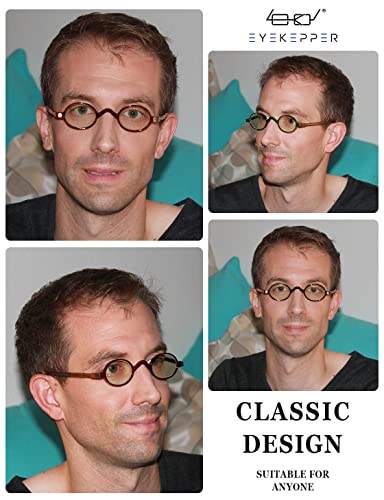 Image of Eyekepper Reading Glasses for Women Men, Blue Light Readers Round | Womens Circle Computer Cheaters, Mens Ladies UV /Bluelight Blocking Reader Eyeglasses,All-Day Comfort Spring Hinges for Screen