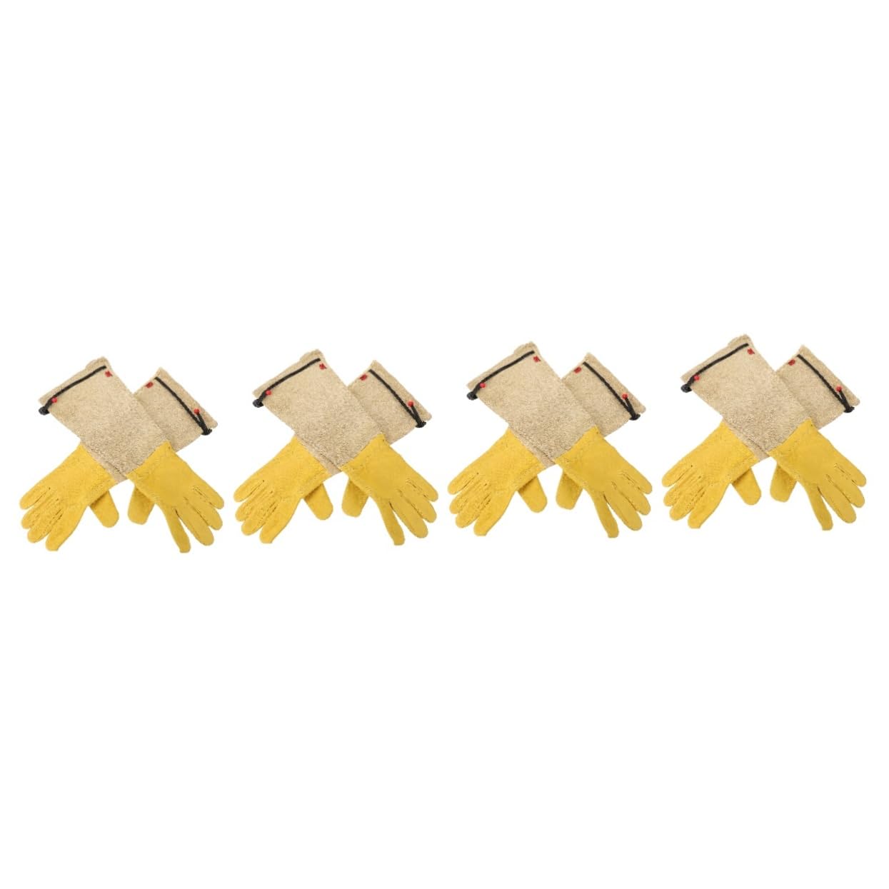 4pares Guantes De Jardinería Ajustables Para Poda De Rosales y Apicultura Protección Para Resistentes y Cómodos