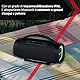 IRRADIO IR-GT710V, tragbarer Lautsprecher 100 W mit kraftvollen Bässen, RGB-LED, doppelter Subwoofer, wasserdicht IPX6, Bluetooth 5.0, 12 Stunden Musik, perfekt für den Innen- und Außenbereich