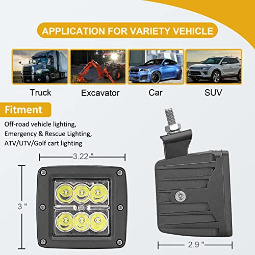 Luces LED tipo pod wsays 24W para Subaru Forester 2019-2025 miniatura 6