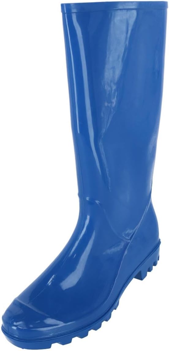 CTM Women's Solid Color Water Resistant Rain Boots