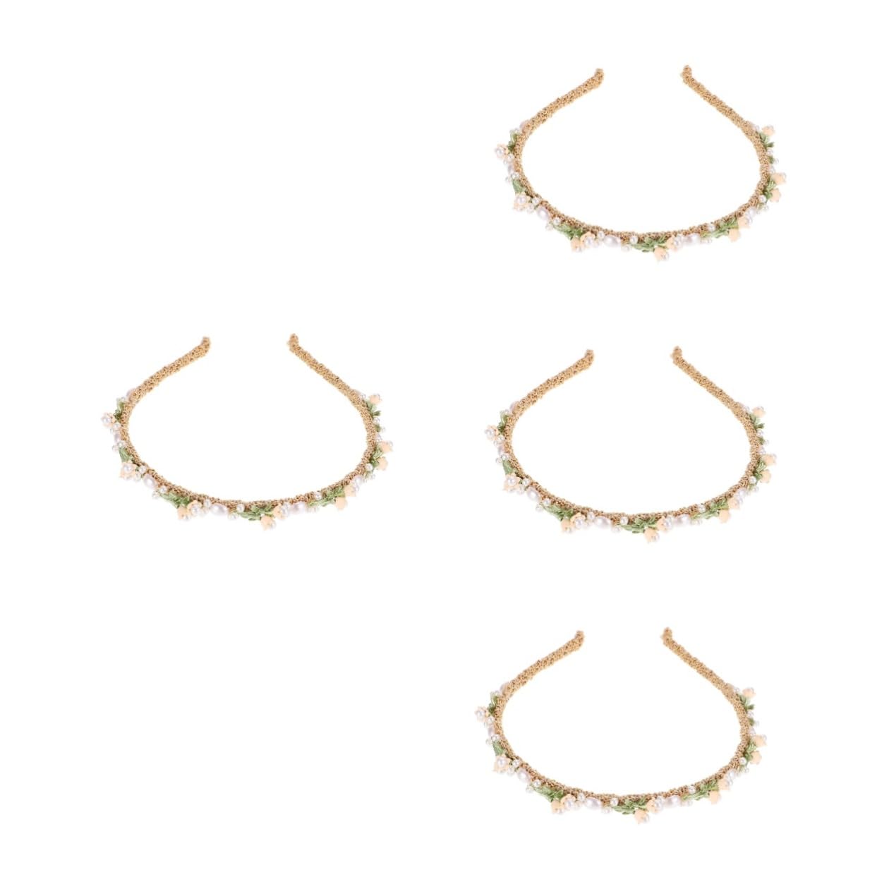 Healeved 4stücke Elegantes Blumen-haarband Für Damen Hochzeits-haarschmuck Aus Hochwertigem Legierungsmaterial Für Besondere Anlässe Wie Hochzeiten Geburtstagsfeiern Und Mehr