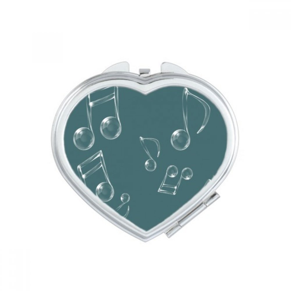 Miroir de maquillage compact vert gris ovale et portable pour sac à main