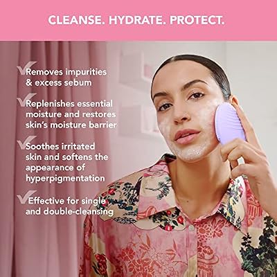 FOREO LUNA Micro-Foam Face Cleanser 2.0 - Exfoliating Face Wash - Pore Minimizer - All Skin Types Facial Cleanser - Travel Size - Vegan - Facial Skin Care Products with Vitamin E - 0.67oz