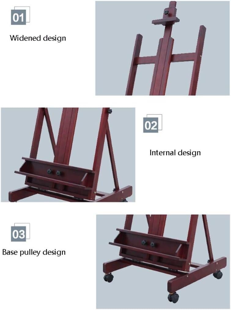 Cavalletto Retrattile Pieghevole per Lavori Artigianali, Solido, da Esterno, da Tavolo, Portatile, da Viaggio, Espositore per Artisti, Durevole,