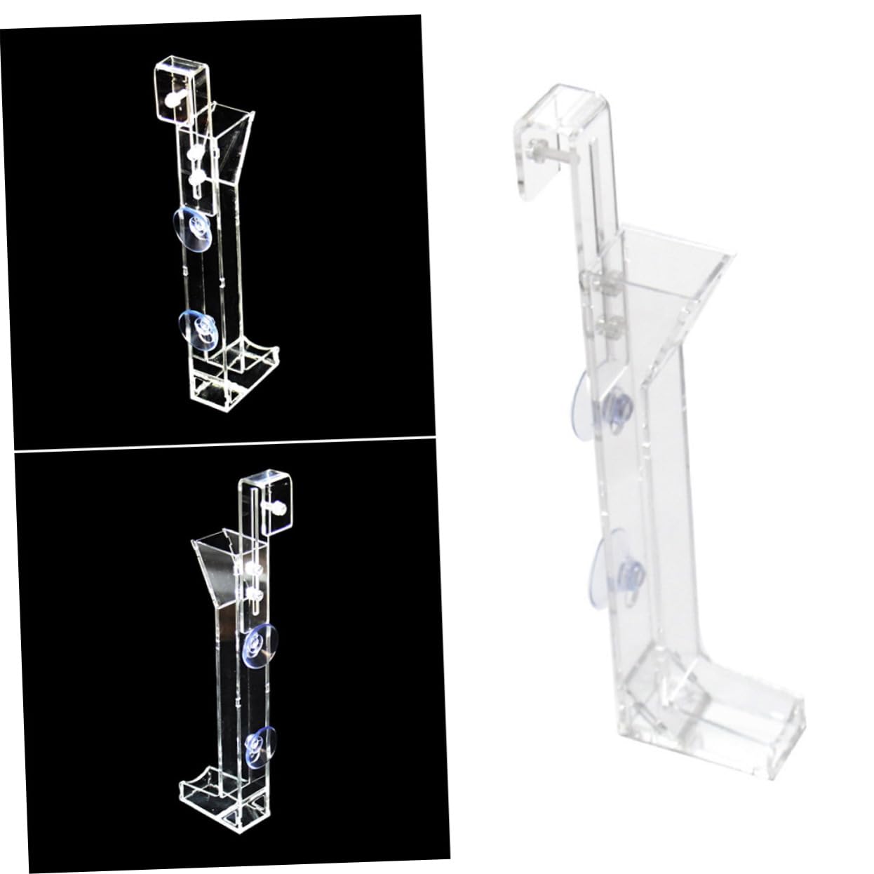 DOITOOL 3pièces Tube Alimentation Acrylique pour Crevettes Distributeur Pratique pour Aquarium pour Crevettes Cerises Et Crystal Facile à Nettoyer Ajuster