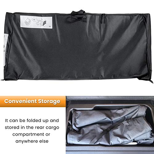Soft Top Window Storage Bag For 2018-2021 Jeep Wrangler Jl Jlu Unlimited Sports Sahara Freedom Rubicon 2-Door & 4-Door New Oem 68358392Ac Black #TOP5