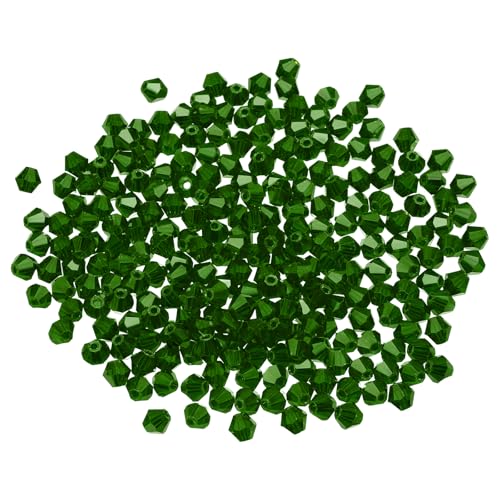Patikil 100pcs Cuentas De Cristal Bicónicas, 8mm Cuentas De Cristal De Vidrio Bicónicas Facetadas, Para Hacer Joyas, Pulseras, Collares, Pendientes, Artes, Manualidades, Verde Oscuro