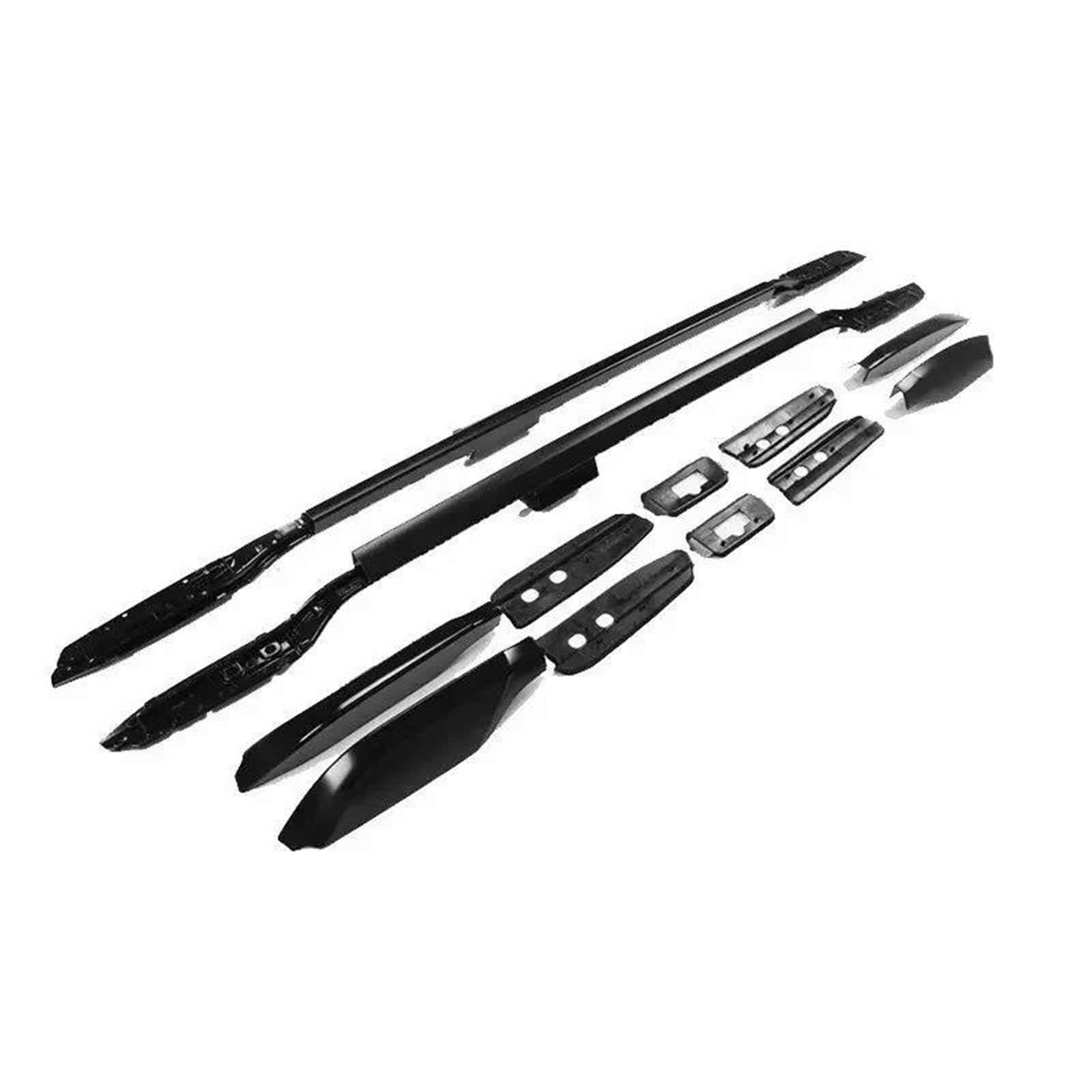 Cargo Roof Rack For Toyota For Land Cruiser For Prado 150 2010-2023 Aluminum Alloy Rails Bar Luggage Carrier Bars Top Racks Rail Boxes Roof Rack(Black)