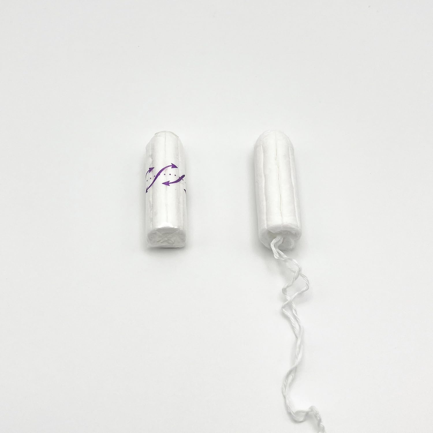 No Applicator Tampons Regular Absorbency Cotton Tampons for Women Disposable 48ct (Regular)