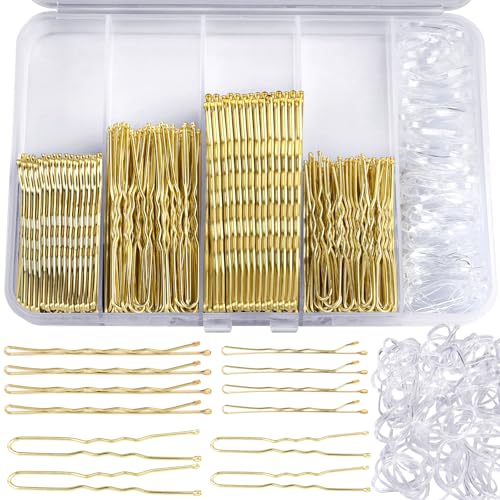 Teenitor 300pcs Blonde Bobby Pins & Hair Bands