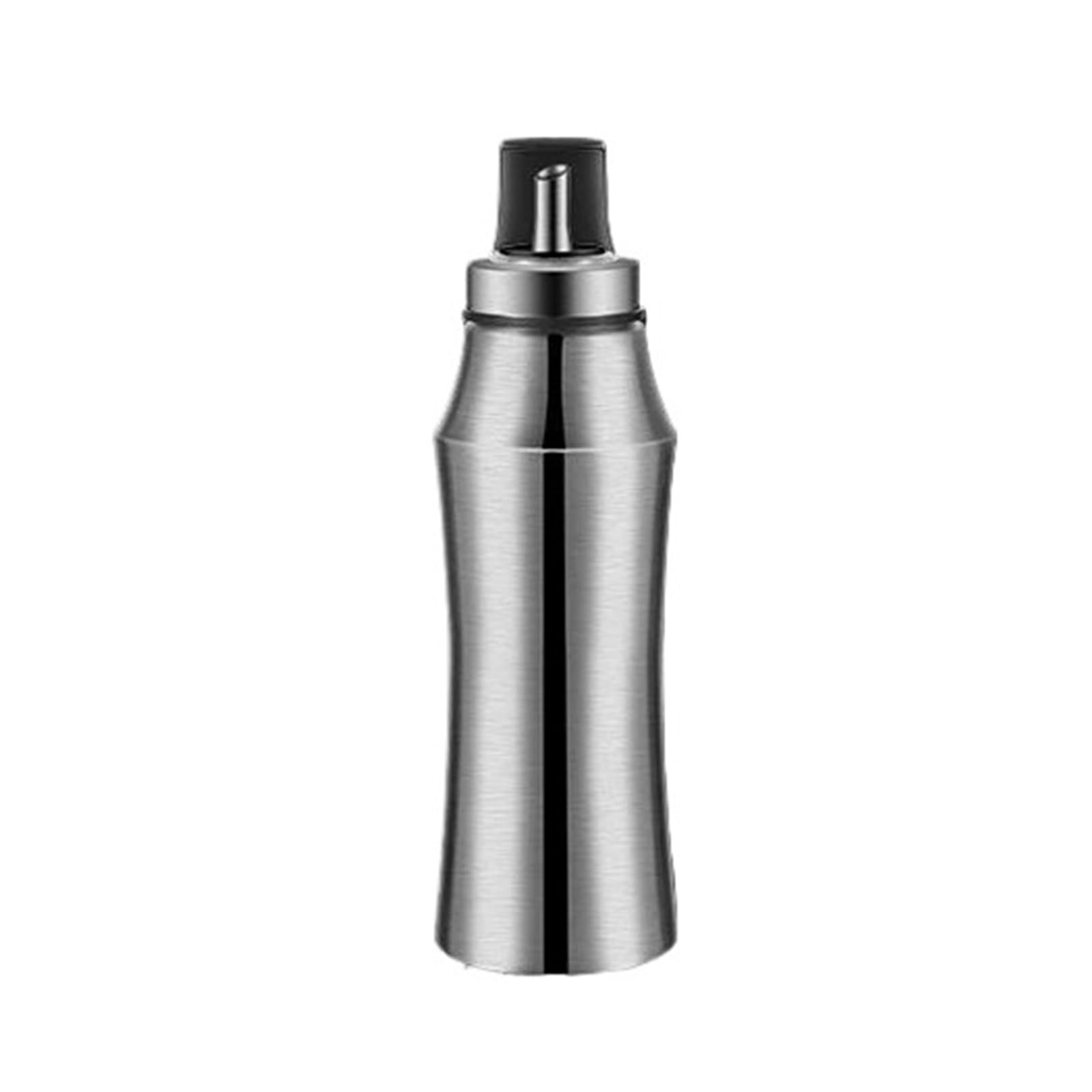 Pichet à huile de cuisine inox avec couvercle hermétique de 500ml