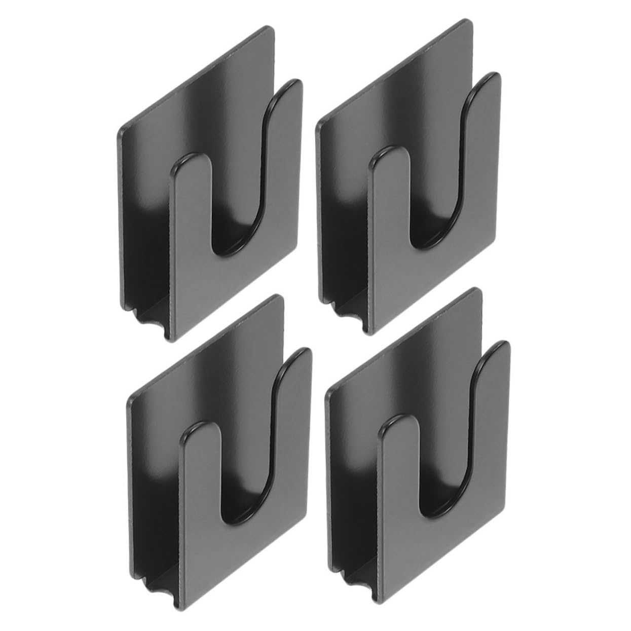 Sosoport 4Pcs Car Microphone Holder Metal Mic Clip for Secure Mounting Convenient Hook Design for Easy Access and Stable Installation Compatible with Various Vehicle