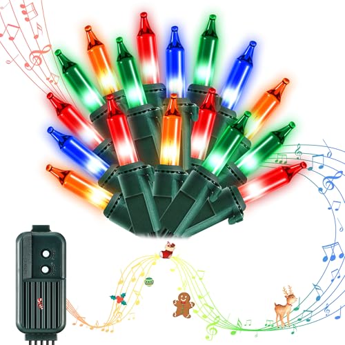 Guirlande d'ampoules musicales de Noël Meonum avec 25 chants de fête