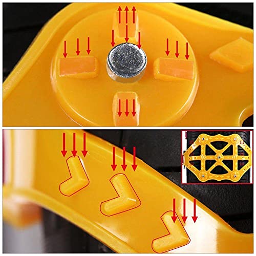 Autoreifen Schneeketten, TOTMOX 8 Stück Auto TPU Schneekette Universal Schnellmontage, für Reifenbreite 165-285mm/6,5-12, Winter Reifenketten für LKW/SUV/ATV, Tragbare Reifen Schneekrallen