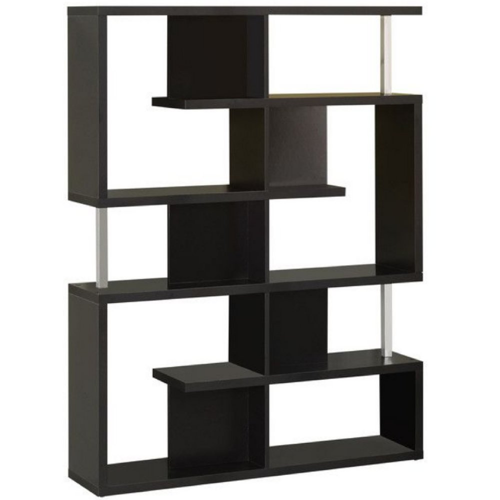 Buy Wood Etagere Bookcase 5 Shelf Simple Minimal Functional Bookshelf