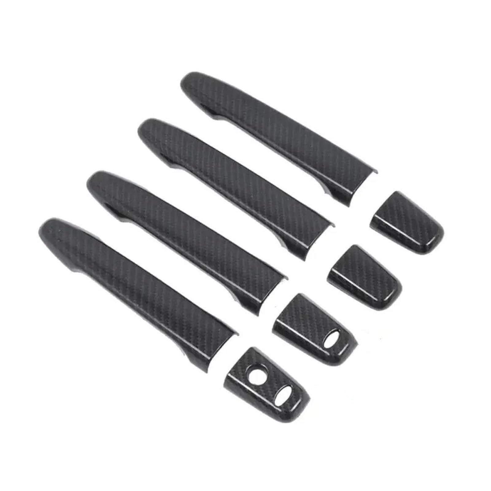 YSDSLS Car Exterior Door Handle Cover Moulding Trim Protective Accessories for Mitsubishi for Outlander 2007-2020(Smart Key Carbon)