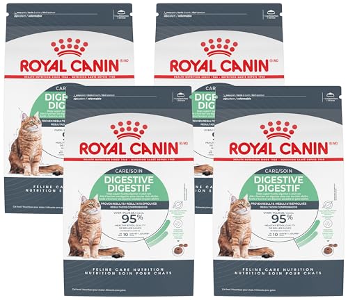 Image of ROYAL CANIN Feline Care Nutrition Digestive Care Adult Dry Cat Food, 6 lb Bag (Pack of 4)