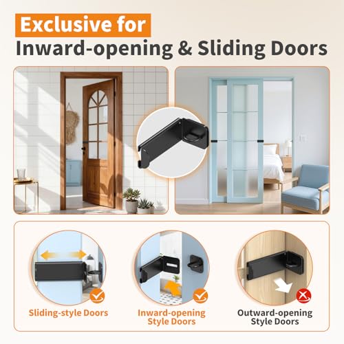 Image of 3.3 inch Sliding Barn Door Lock, 90 Corner Latch (Black-2 Pcs)