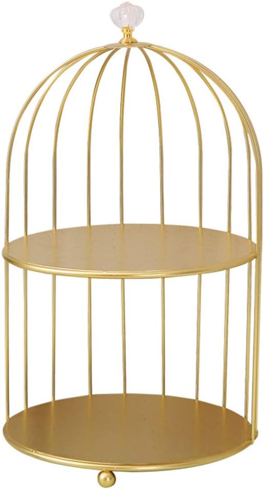 DOITOOL Cosmetics Iron Storage Rack Antique Bird Cage