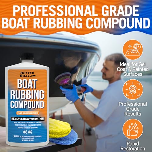 Image of Marine Rubbing Compound, Fiberglass Buffing and Scratch Remover, Gelcoat