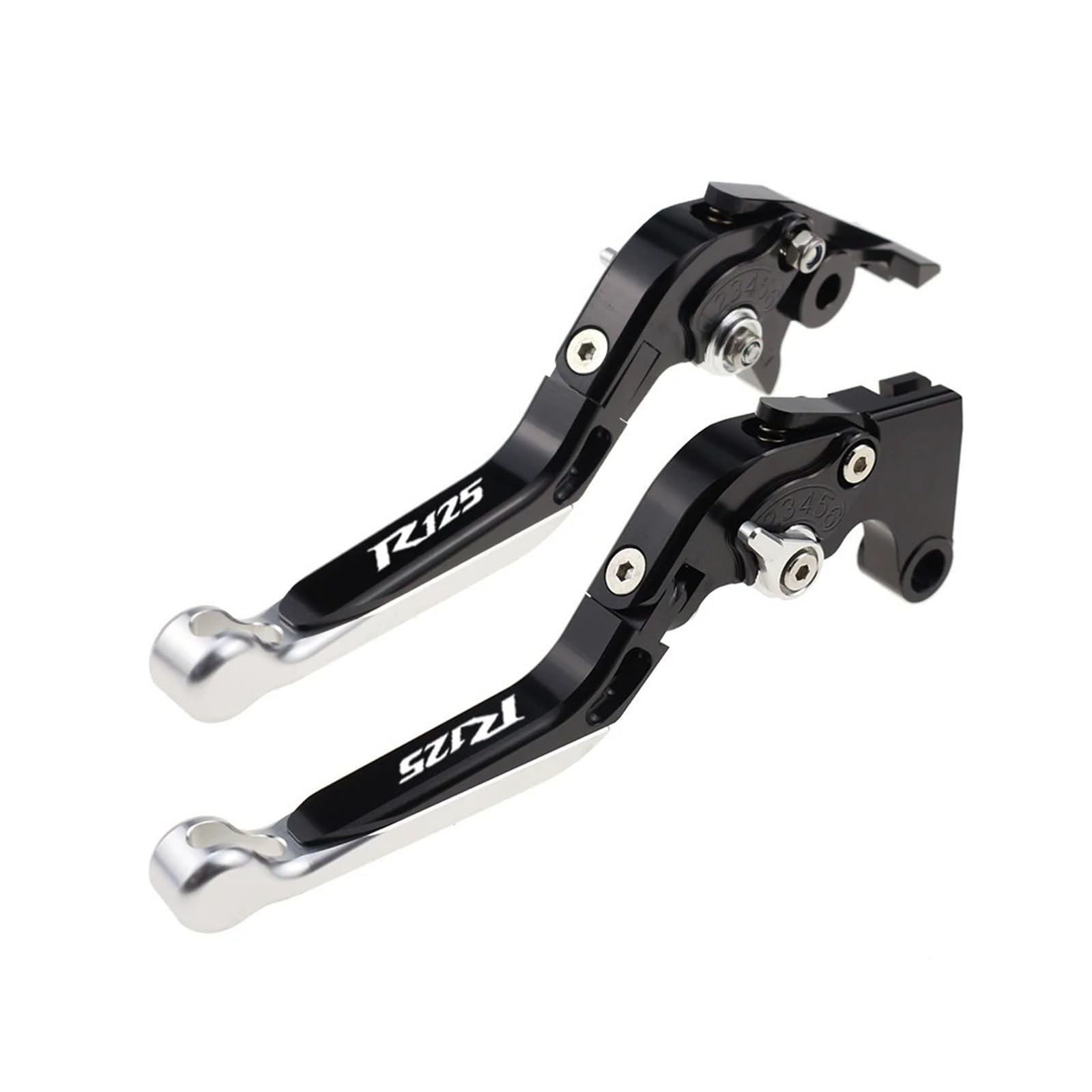 Jghfdws 07 Motorcycle Brake Clutch Lever Set For Yzfr125 Motorcycle Folding Extendable Brake Clutch Handle Set(07)