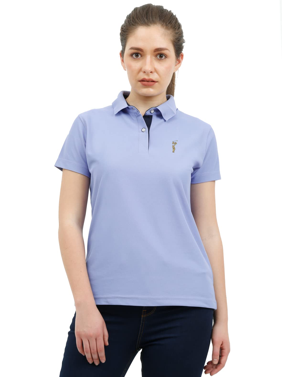STELLERS Women's Golf Polo T-Shirt | Wrinkle Free | Quick Dry | Lightweight | Feather Touch Feel
