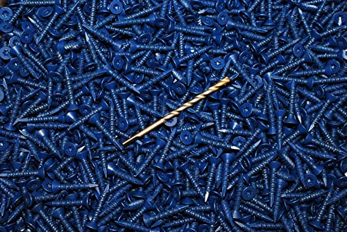 500 PCS T25 Torx Flat Head 3/16 x 1-1/4 Concrete Masonry Screw Tapcon Anchor & Bit for DIY Real Men